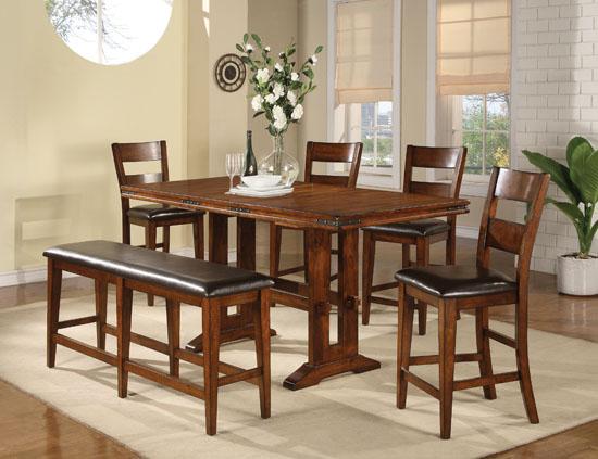 Tall bench outlet for kitchen table